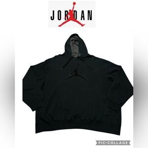 Jordan Men's Black Hoodie with Iconic Logo